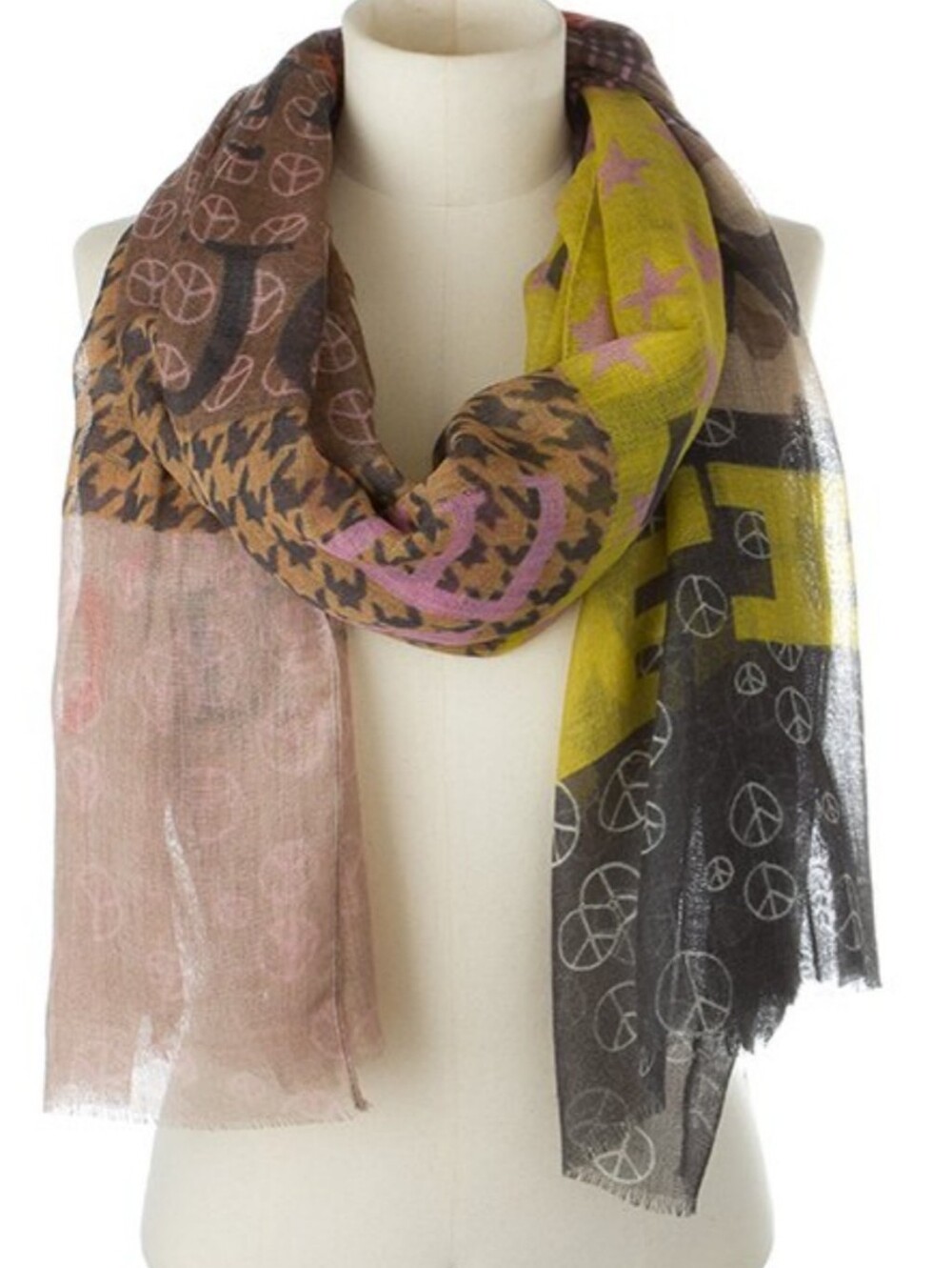 Codello Italy Multi-color Inspirational LOVE Scarf